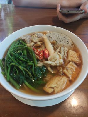 Noodle soup (Thai) at Eros Vegan Restaurant (Veggie Saigon) in Da Nang