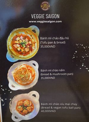 menu  at Eros Vegan Restaurant (Veggie Saigon) in Da Nang