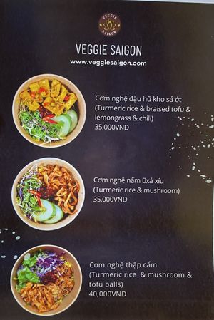 menu  at Eros Vegan Restaurant (Veggie Saigon) in Da Nang