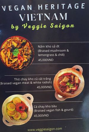 menu  at Eros Vegan Restaurant (Veggie Saigon) in Da Nang