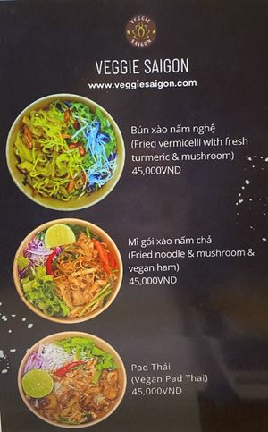 menu  at Eros Vegan Restaurant (Veggie Saigon) in Da Nang