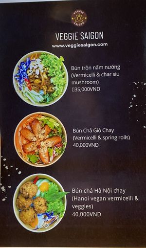 menu  at Eros Vegan Restaurant (Veggie Saigon) in Da Nang