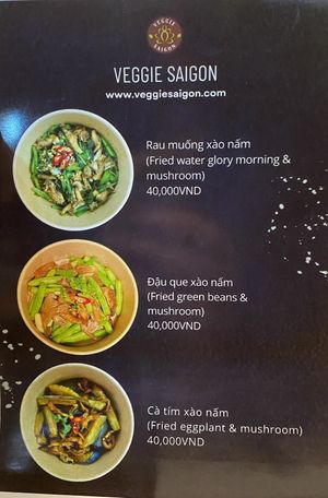 menu  at Eros Vegan Restaurant (Veggie Saigon) in Da Nang