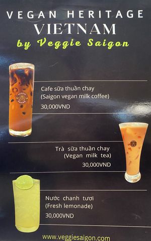 menu  at Eros Vegan Restaurant (Veggie Saigon) in Da Nang