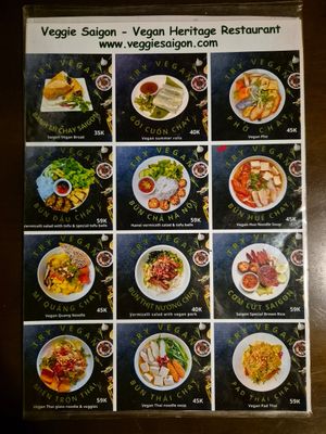 Menu page 1/4 at Eros Vegan Restaurant (Veggie Saigon) in Da Nang