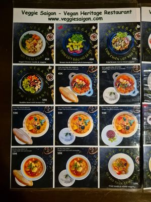 Menu page 2/4 at Eros Vegan Restaurant (Veggie Saigon) in Da Nang