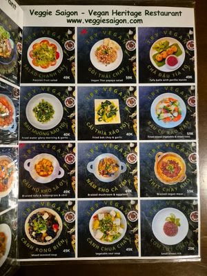 Menu page 3/4 at Eros Vegan Restaurant (Veggie Saigon) in Da Nang