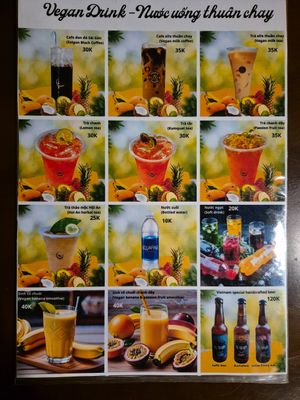 Menu page 4/4 at Eros Vegan Restaurant (Veggie Saigon) in Da Nang