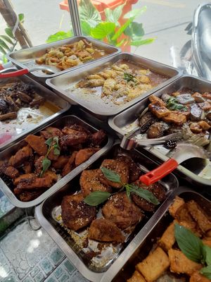 Vegan food stall at Nodi Food in Ho Chi Minh City