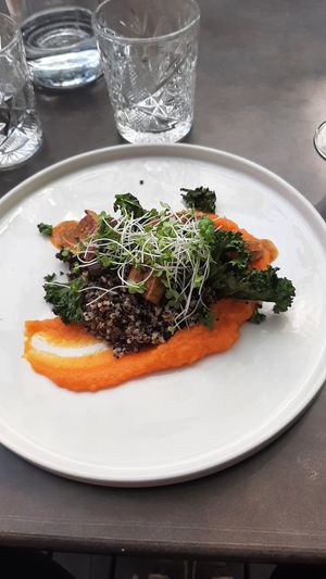 Fried mushroom at KIUS in Tallinn