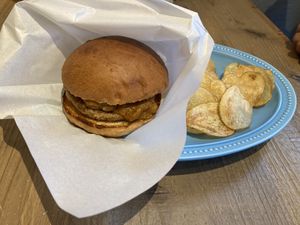 Massaman Curry Burger  at Luna Burger  in Kamakura
