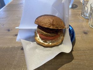 You can order the burger without fries (they are pretty oily, but the burger is amazing)  at Luna Burger  in Kamakura