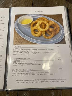 Menu  at Luna Burger  in Kamakura