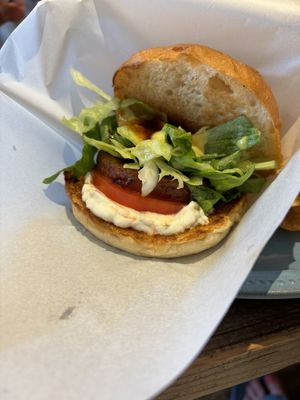 Bbq burgerrs  at Luna Burger  in Kamakura