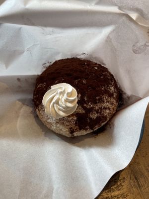 Vegan chocolate malasada  at Luna Burger  in Kamakura