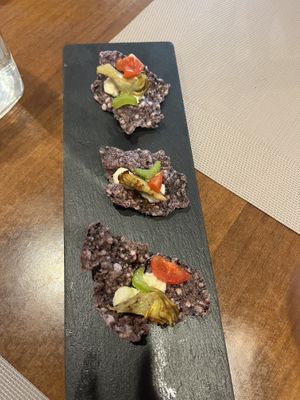 Vegan taster  at Rosinita in Olbia