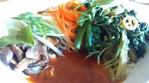 House-made Alkaline Noodles at The Parker in Vancouver, BC Canada at The Parker in Vancouver