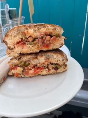 Ftira biz-zejt  at Anurakti Healthy Hub - Qawra in St Pauls Bay