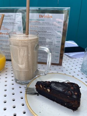 Protein smoothie and raw snickers slice at Anurakti Healthy Hub - Qawra in St Pauls Bay