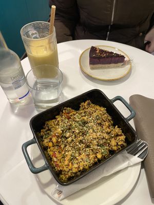 Quinoa protein bowl, blueberry cheesecake and tropical smoothiee  at Anurakti Healthy Hub - Qawra in St Pauls Bay