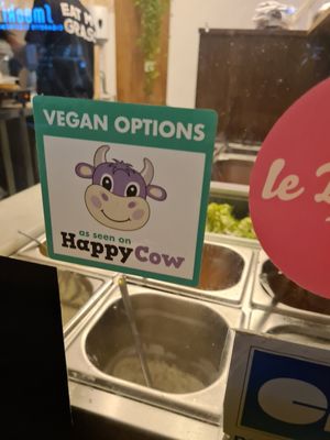 HappyCow sticker at Mopa Döner   in Paris