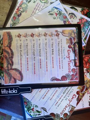 menu  at Taco Meister in Berlin