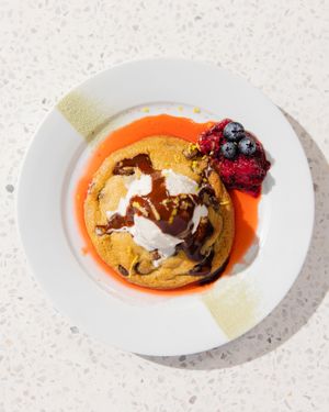 Warm cookie and ice cream.   at Fortune in Portland