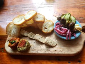 petite cheese board.  at Fortune in Portland