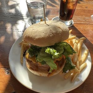 In and Over It burger   at Fortune in Portland