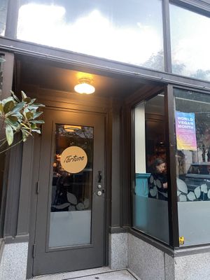 Upon Arrival (Notice World Vegan Month Signage) 🥰  at Fortune in Portland