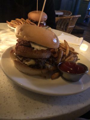 Bacon burger    at Fortune in Portland