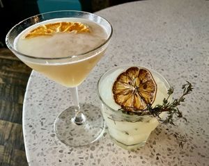 Gin Dreams and 11 Avenue Whisky Sour  at Fortune in Portland