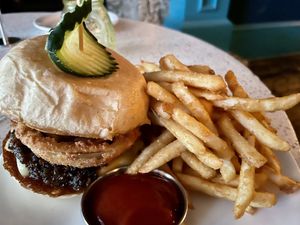 Bakon Jam & Gruyere Burger   at Fortune in Portland