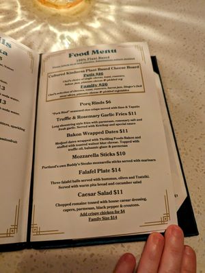 Cultured Kindness Plant Based Cheese Board at Fortune in Portland