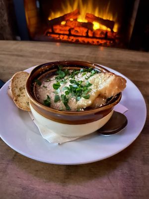 French Onion Soup  at Fortune in Portland