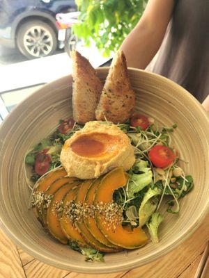 Hummus and squash salad at Phyto Bistro in Nha Trang
