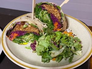 Tempeh wrap at Phyto Bistro in Nha Trang