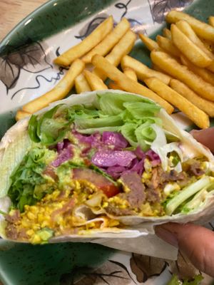 Tempeh wrap at Phyto Bistro in Nha Trang