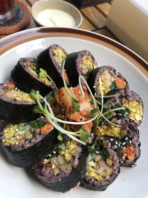 Vegan Kimbap. Delicious !  at Phyto Bistro in Nha Trang