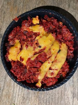 Choriqueso con doble queso 🌮  at Deja Vufree Taqueria  in Playa Del Carmen