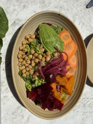 Vegan chop saladd  at Malibu Farm Tiburon in Tiburon