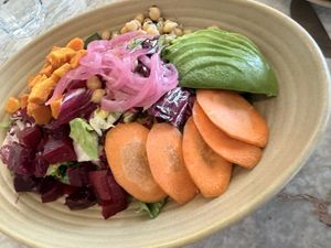 Vegan Chop salad   at Malibu Farm Tiburon in Tiburon