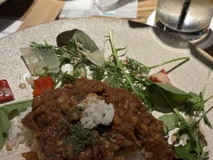 Taco rice  at Hiroshima Neighborly Brewing in Hiroshima