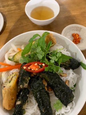 ⚖️🗝️ Bún Chả Giò  🇵🇸🇻🇳 at Nhà Hàng Chay Bụt Việt in Nha Trang