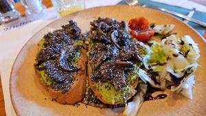 the only vegan dish at Meltemi Cafe  in Kastellorizo