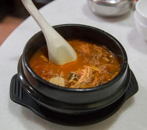 Kimchi soup at Jangsu Fusion Teahouse in Kepong