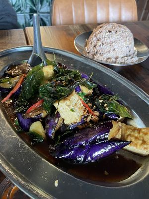 Tofu eggplant  at Tee Sud Thai Rustic and Bar in Snohomish