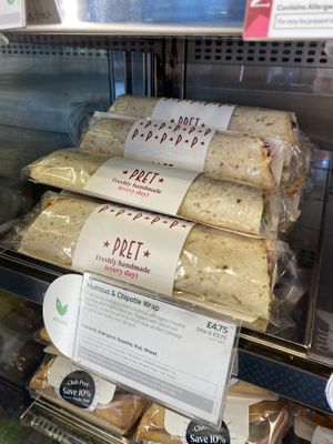 Options   at Pret A Manger - Glasgow Central Station in Glasgow