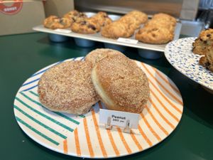 Peanut filled donut  at Sunday Vegan in Tokyo