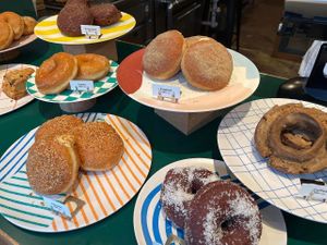 Nice selection of donuts.  at Sunday Vegan in Tokyo